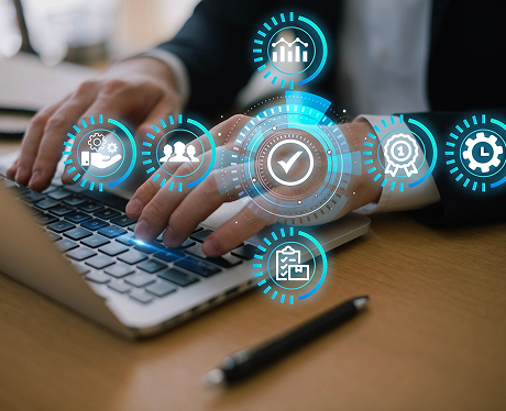 concepto de solusiones digitales